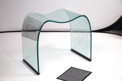 Museum Quality Modernist Vintage Fiam Crystal Stool