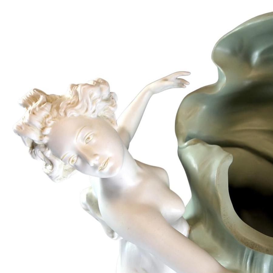 Monumentale deutsche Jugendstil-Vase aus Jaspisgeschirr in Museumsqualität, 1895 (Spätes 19. Jahrhundert) im Angebot
