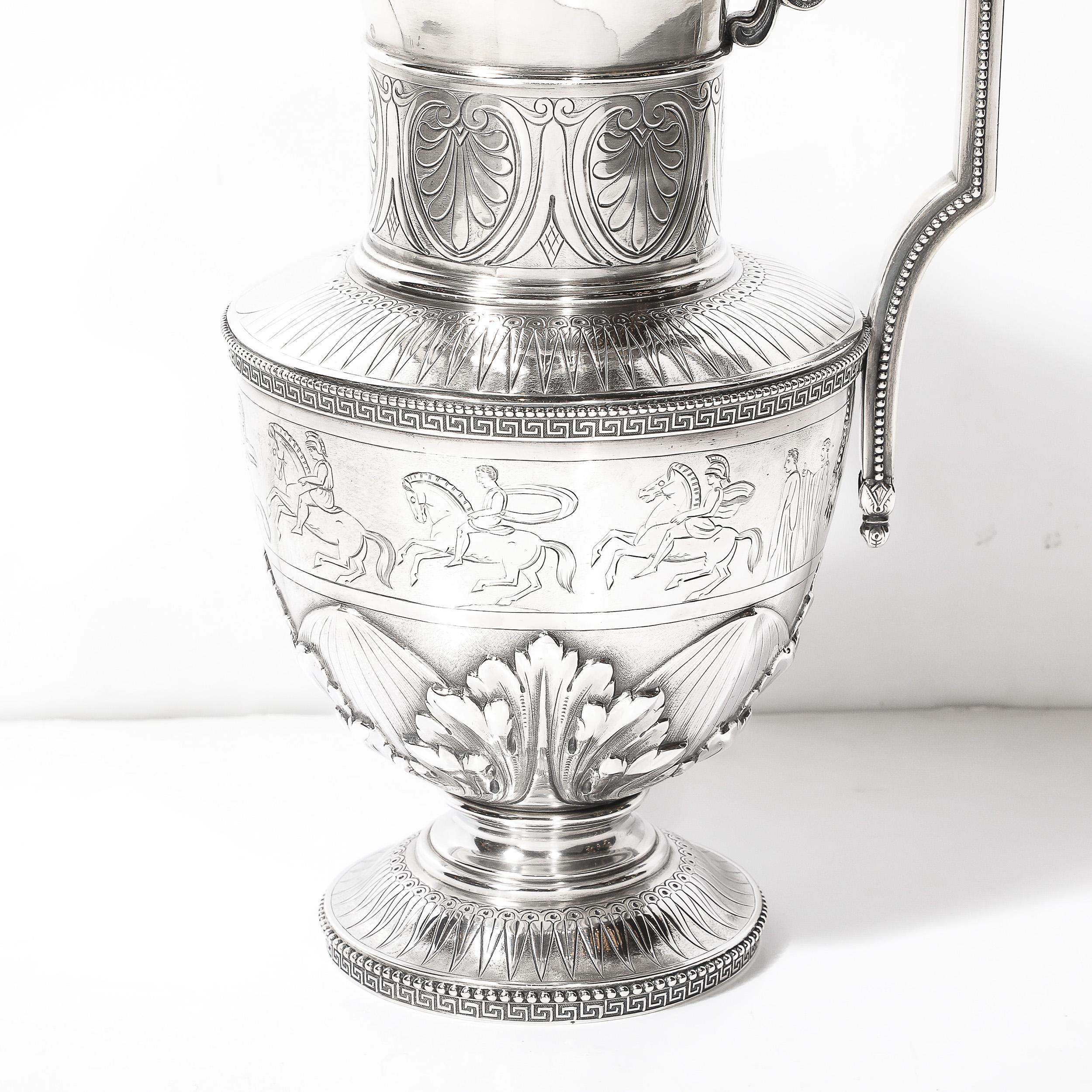 Neoclassico Qualità da museo Neo-Grec Tiffany & Co. Calderone in argento di Edward C. Moore in vendita