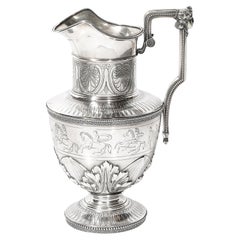 Museum Qualität Neo-Grec Tiffany & Co. Sterlingsilber-Kanne von Edward C. Moore