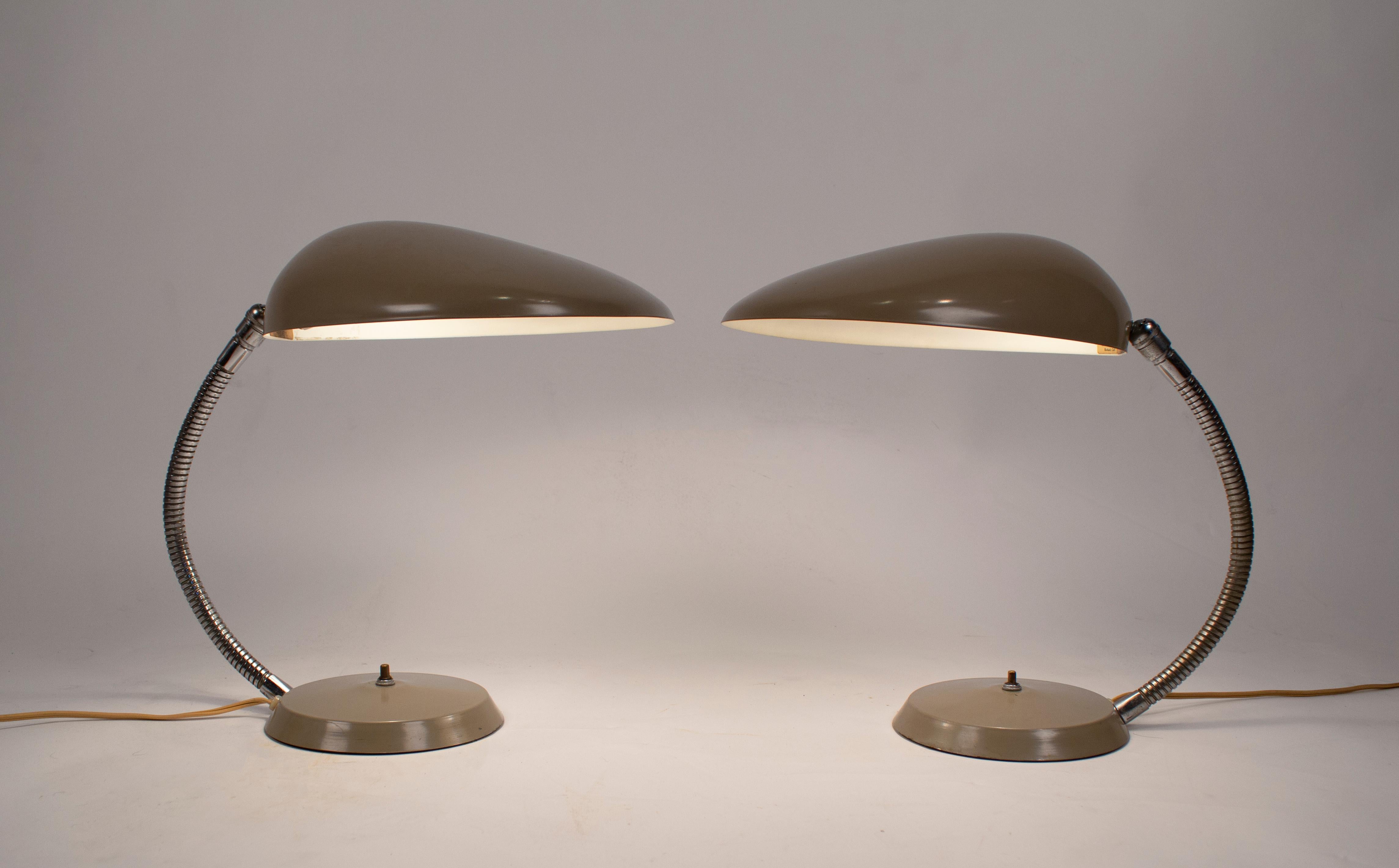 Museum Quality Pair of Greta M Grossman Cobra Lamps Ralph O. Smith Labels Intact

A collector's Grade pair of Greta M Grossman cobra table lamps with labels intact. In 1950 Grossman won the 'Good Design Award' for her cobra lamp and it was