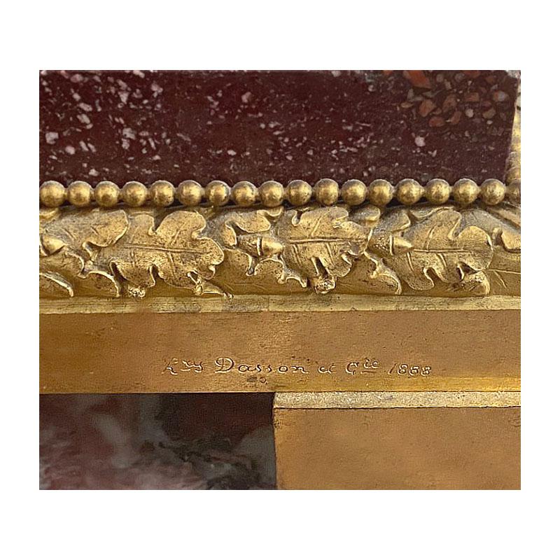Bronze Paire de candlabres figuratifs de la fin du XIXe sicle de qualit musale par Henry Dasson en vente