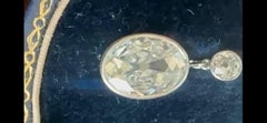 Museum-Quality Portuguese Belle Époque 12cts Old Mine Diamond Drop Earrings