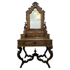 Museum Quality Portuguese Dressing Cabinet with Original Portrait Miniature