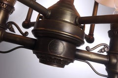 Museum Quality Post and Company Rail Car Center Lamp