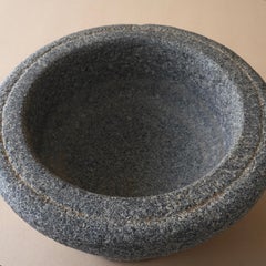 Granite Mortar from Peranakan Culture, British Malaya, Early 1900s