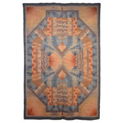 Antique Museum Quality Wiener Werkstatte Wool Rug by Philipp Haas & Sohne, 1910s