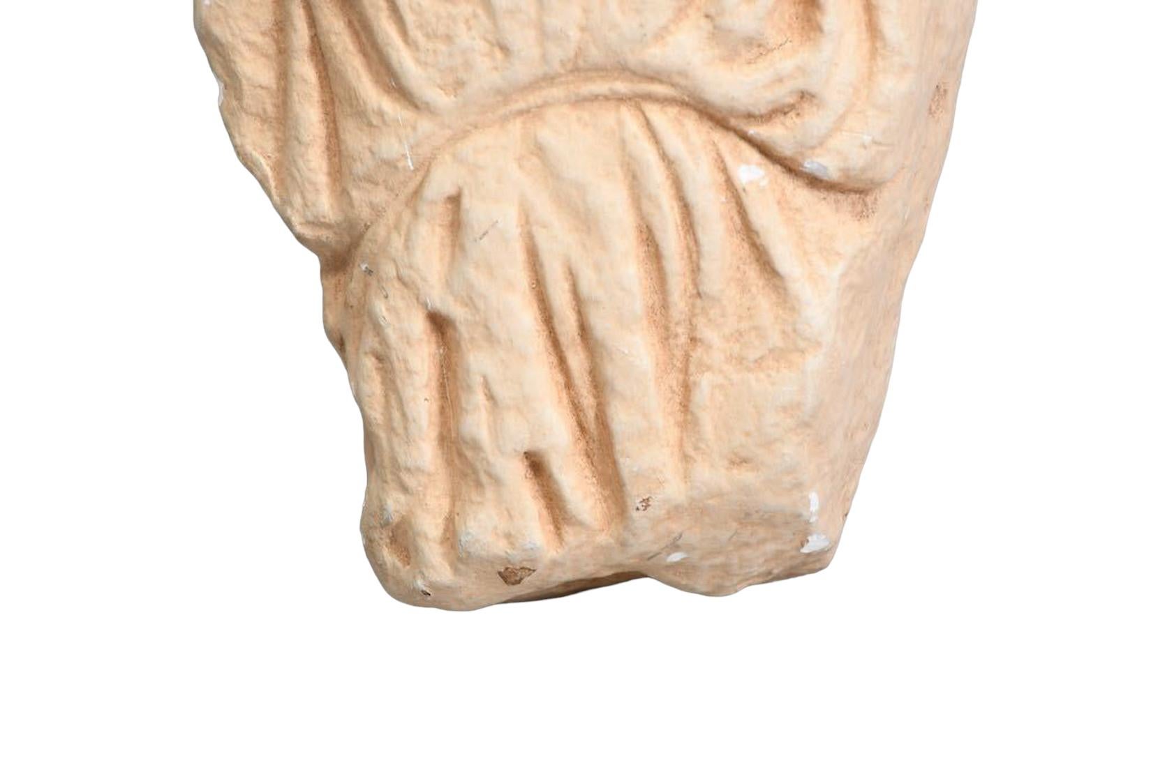 Museum Replica Fragment of a Marble Votive Relief from the Acropolis of Athens In Good Condition For Sale In Nuernberg, DE