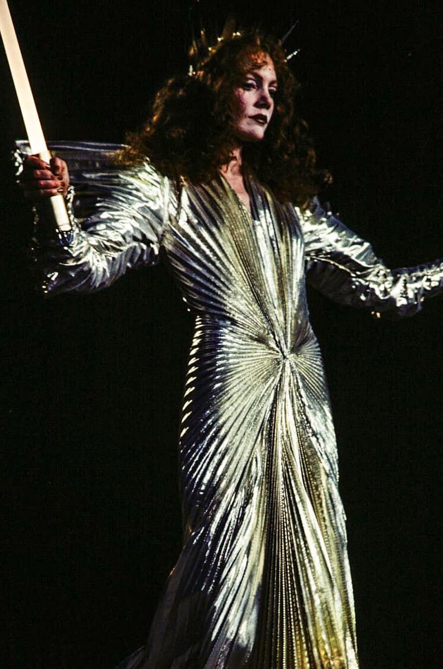 Museum Thierry Mugler F/W 1984 Vintage Golden Angel Starburst Lame Gown For Sale 12