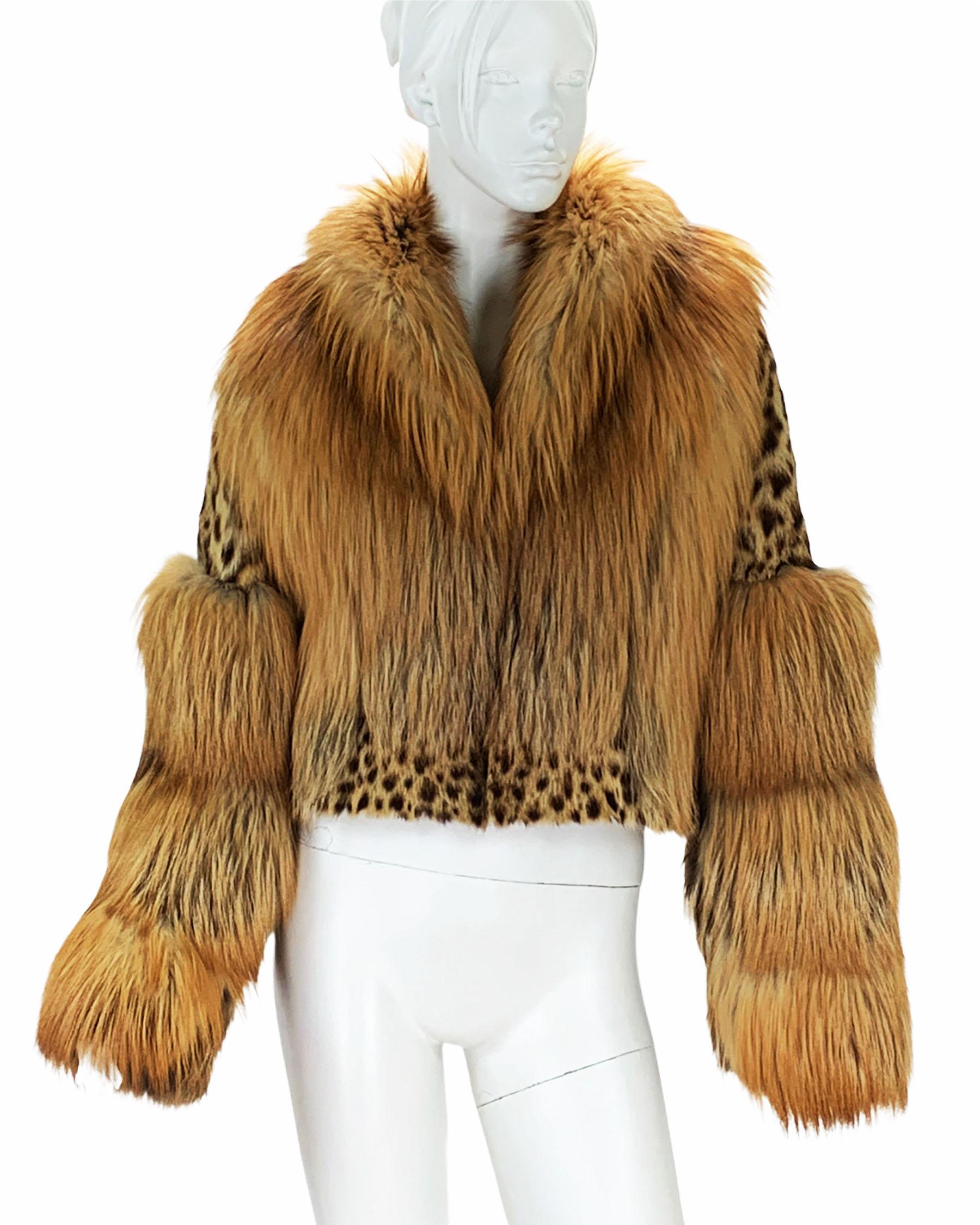 Museum Tom Ford for Gucci Runway F/W 1999 2 in 1 Fur Coat Jacket  For Sale 7