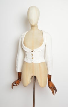 Museum Worthy 1988 Vivienne Westwood Corseted White Bustier - Corset Jacket