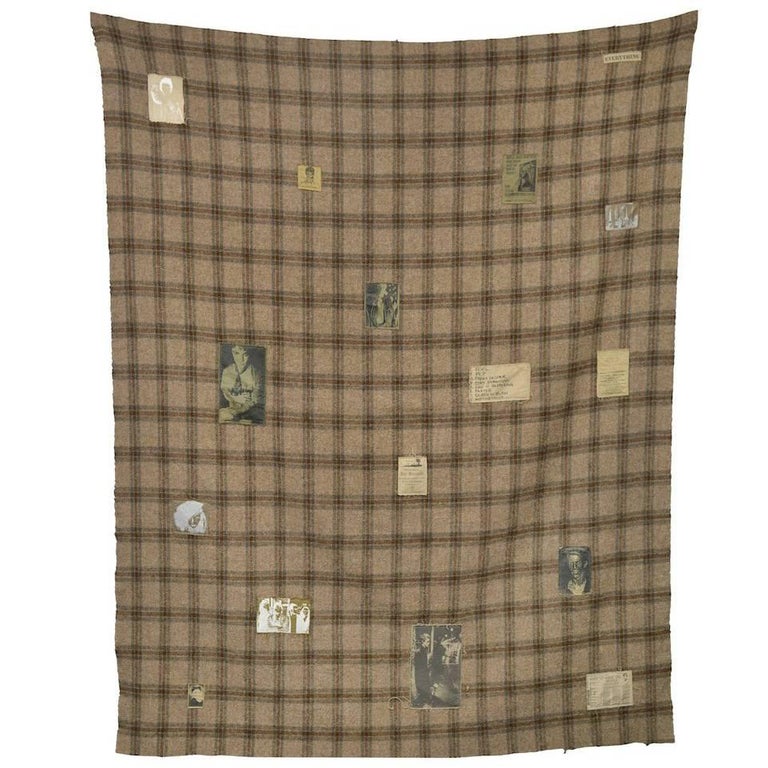 Museum Worthy Raf Simons Riot Riot Plaid Blanket w Silkscreen Patches ...