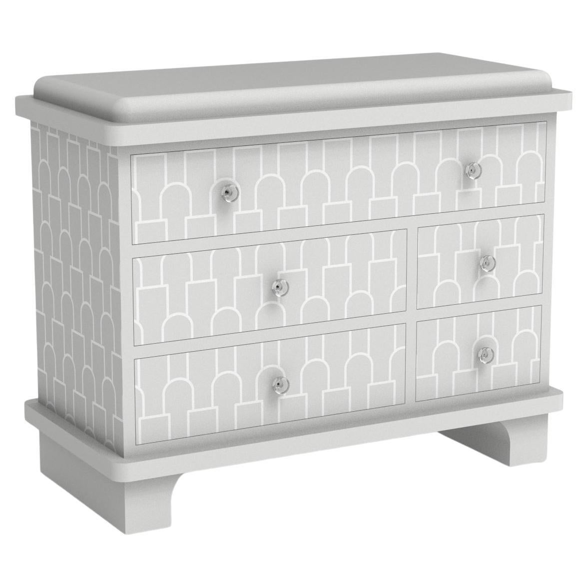 Mush Inspired White Chest of Drawers by Artisanal