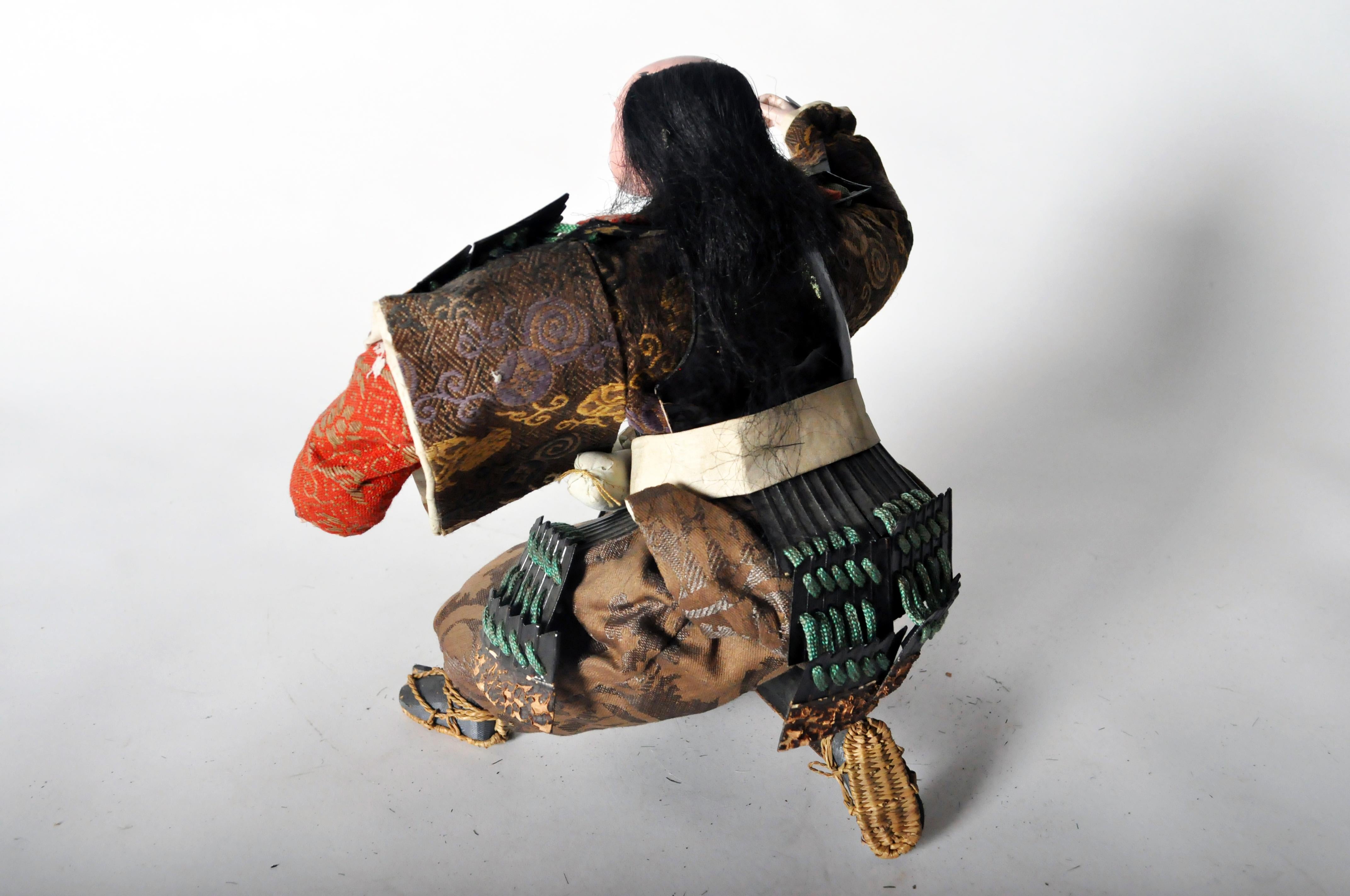 Edo Musha Samurai Warrior Figure, circa 1850