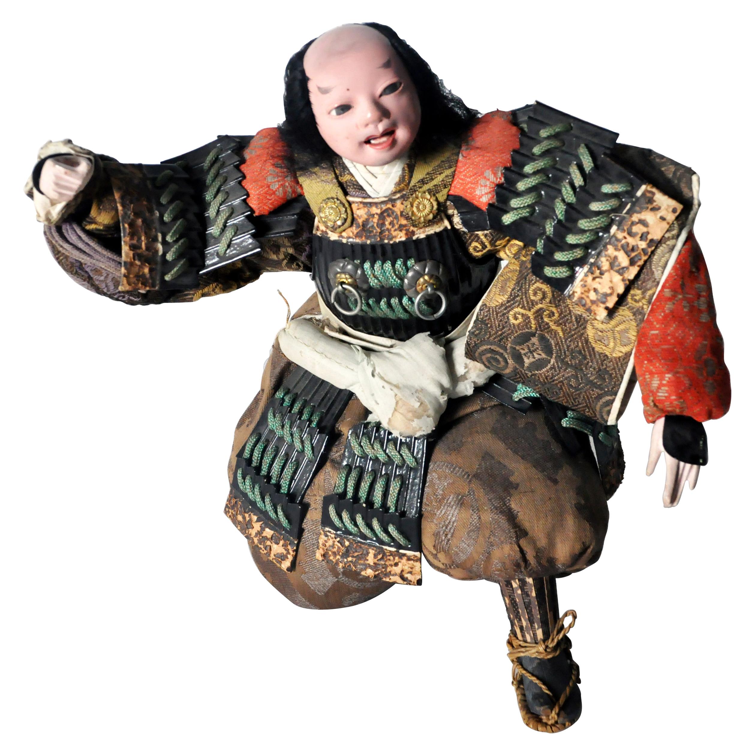 Musha Samurai Warrior Figure, circa 1850