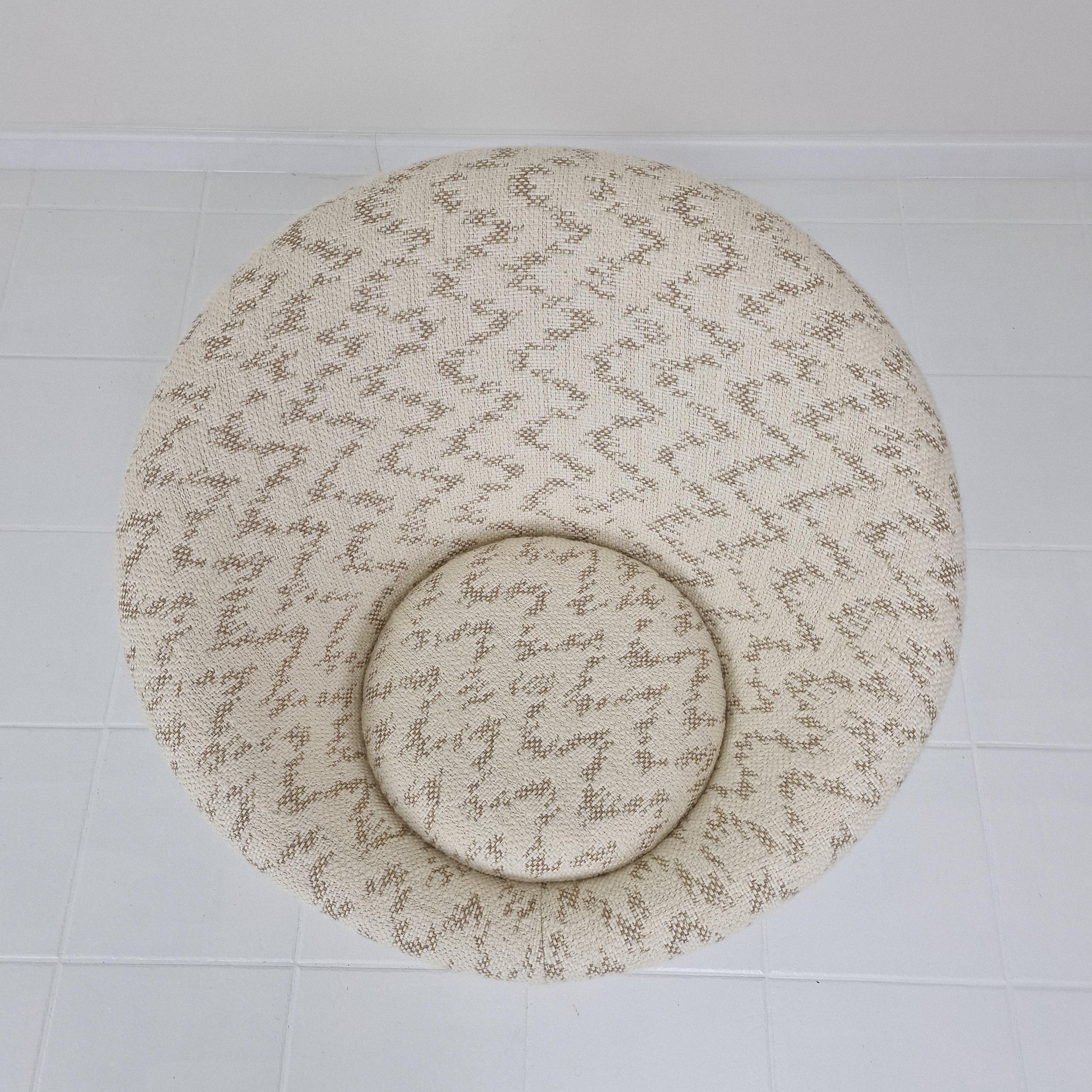 Sillón y otomana seta de Pierre Paulin para Artifort, años 60 en venta 3