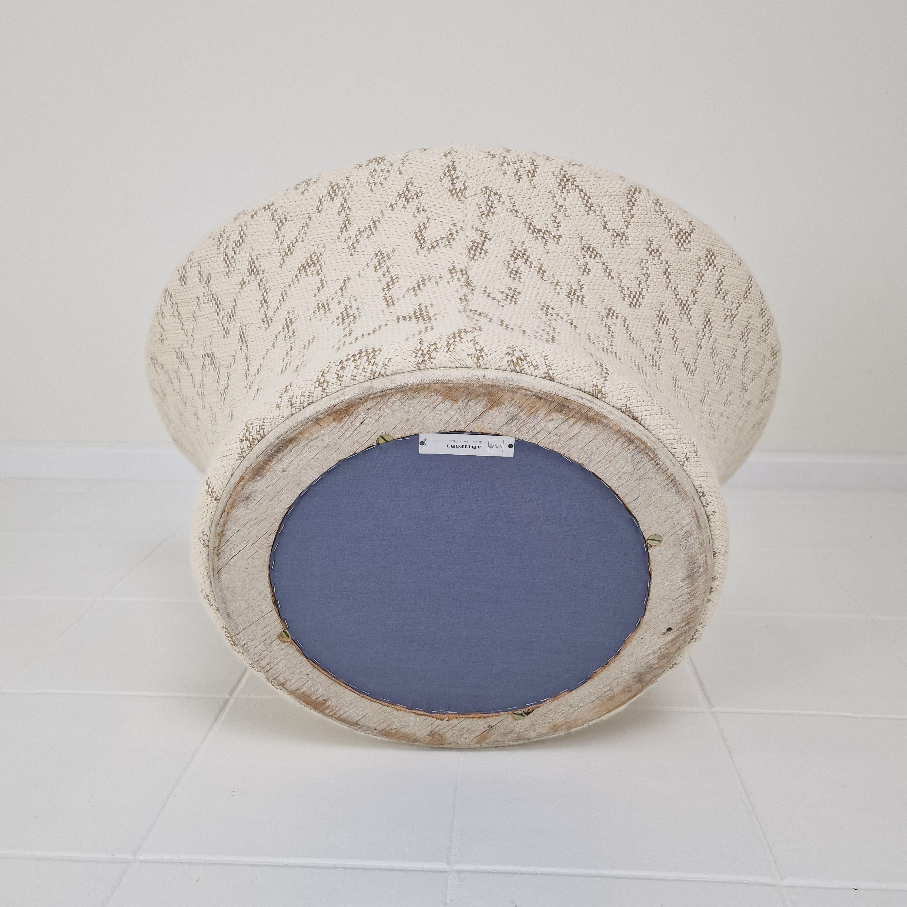 Sillón y otomana seta de Pierre Paulin para Artifort, años 60 en venta 5