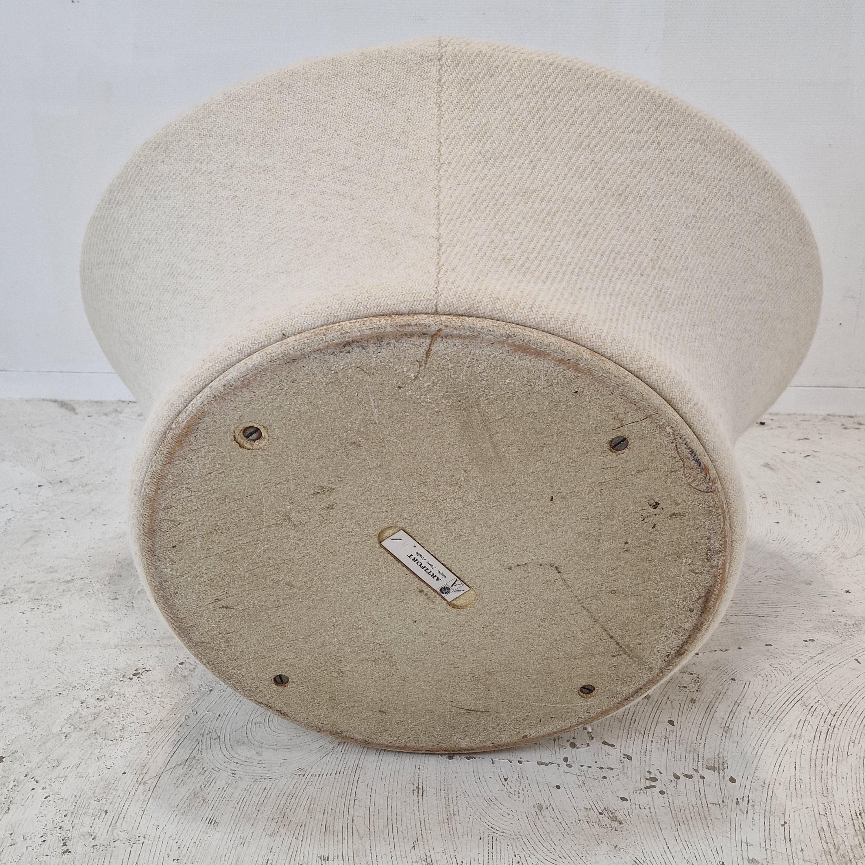 Fauteuil champignon et pouf de Pierre Paulin pour Artifort, années 1960 en vente 6