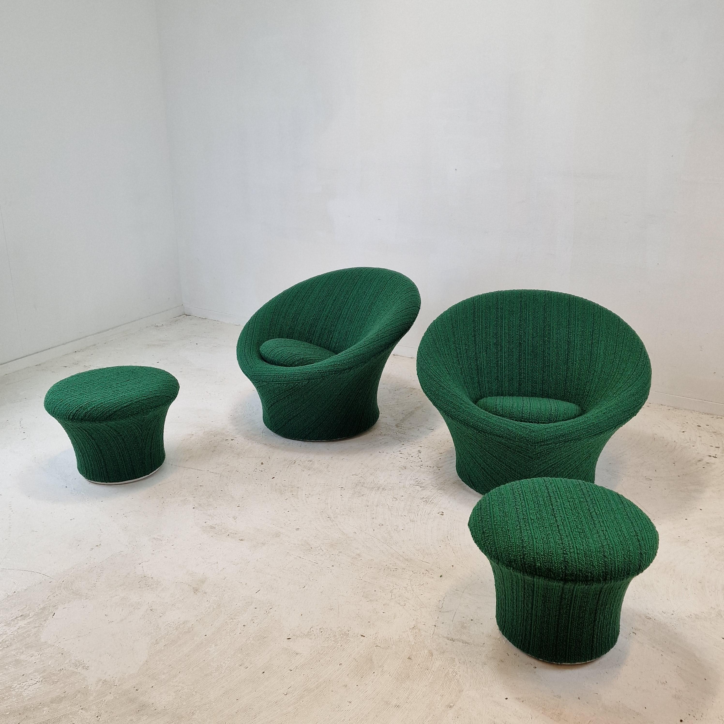 Mushroom Armchair and Ottoman by Pierre Paulin for Artifort, 1960's For Sale 6