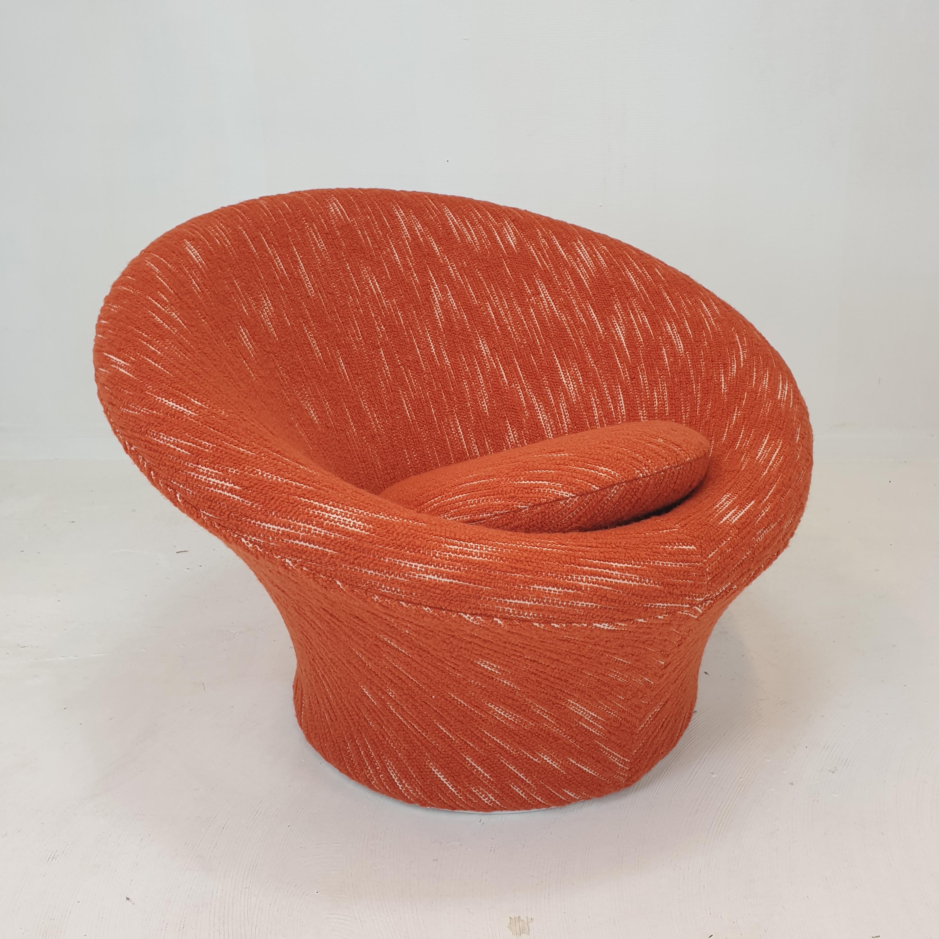Woven Mushroom Armchair and Ottoman by Pierre Paulin for Artifort, 1960s For Sale