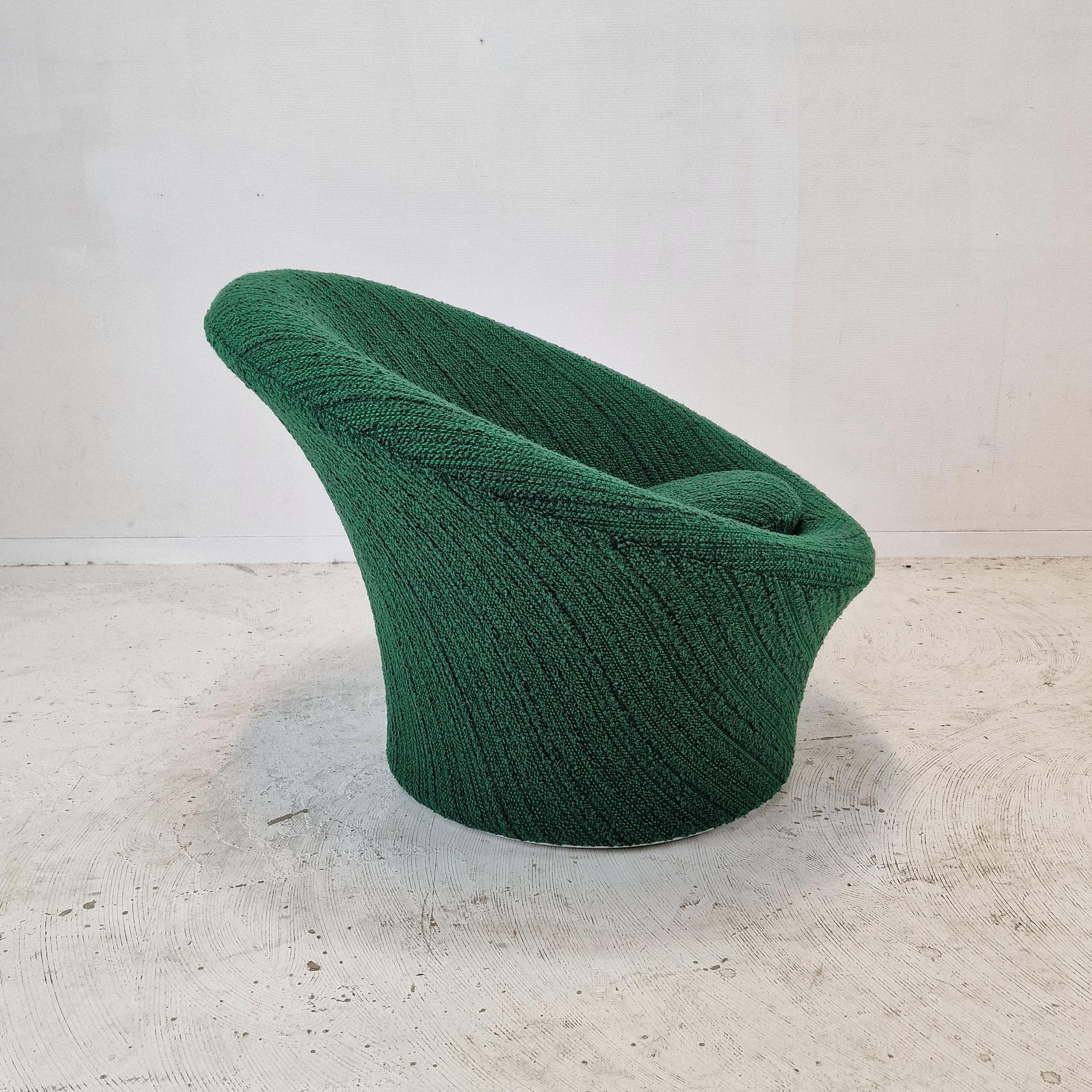 Fabric Mushroom Armchair and Ottoman by Pierre Paulin for Artifort, 1960's For Sale