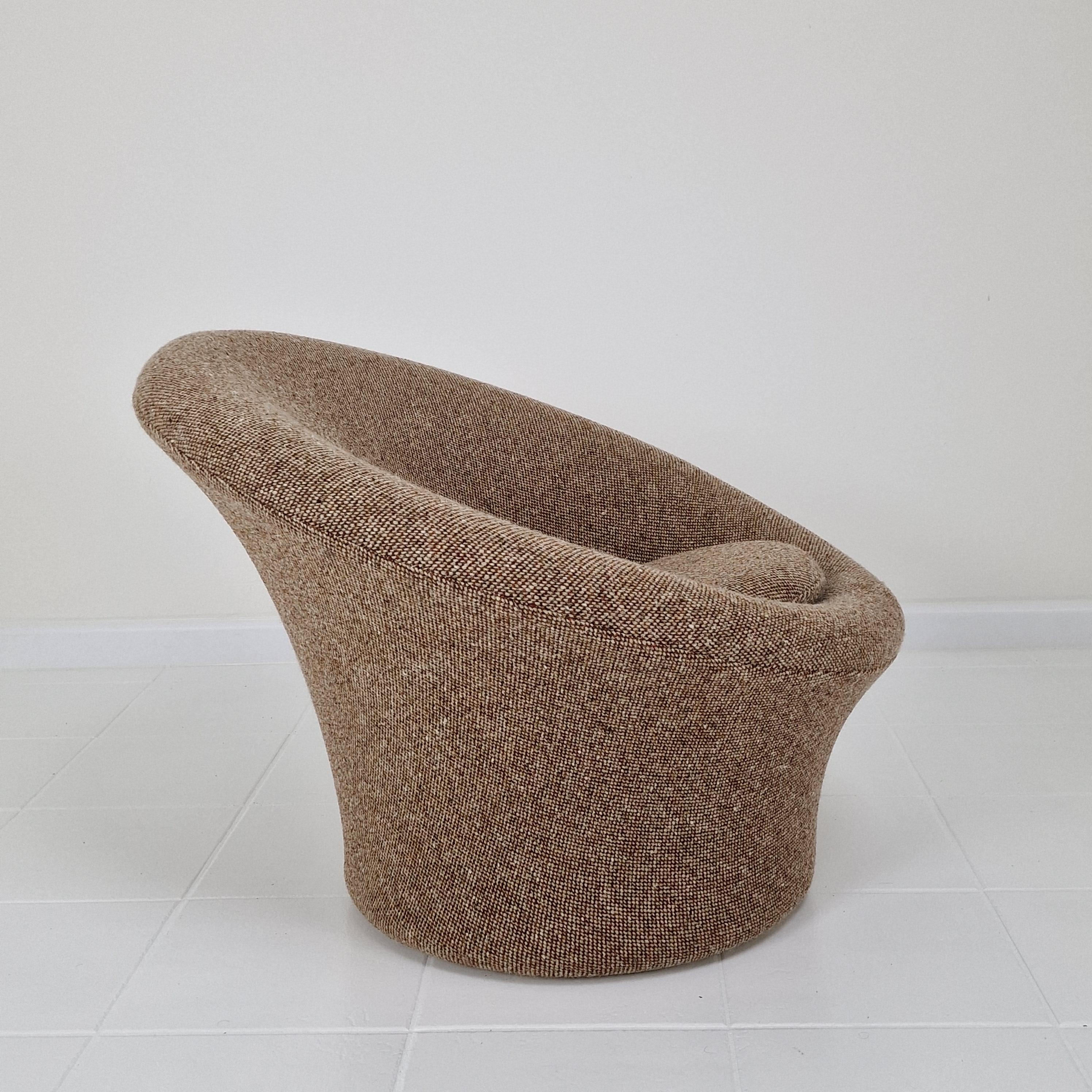 Fabric Mushroom Armchair and Ottoman by Pierre Paulin for Artifort, 1960's For Sale