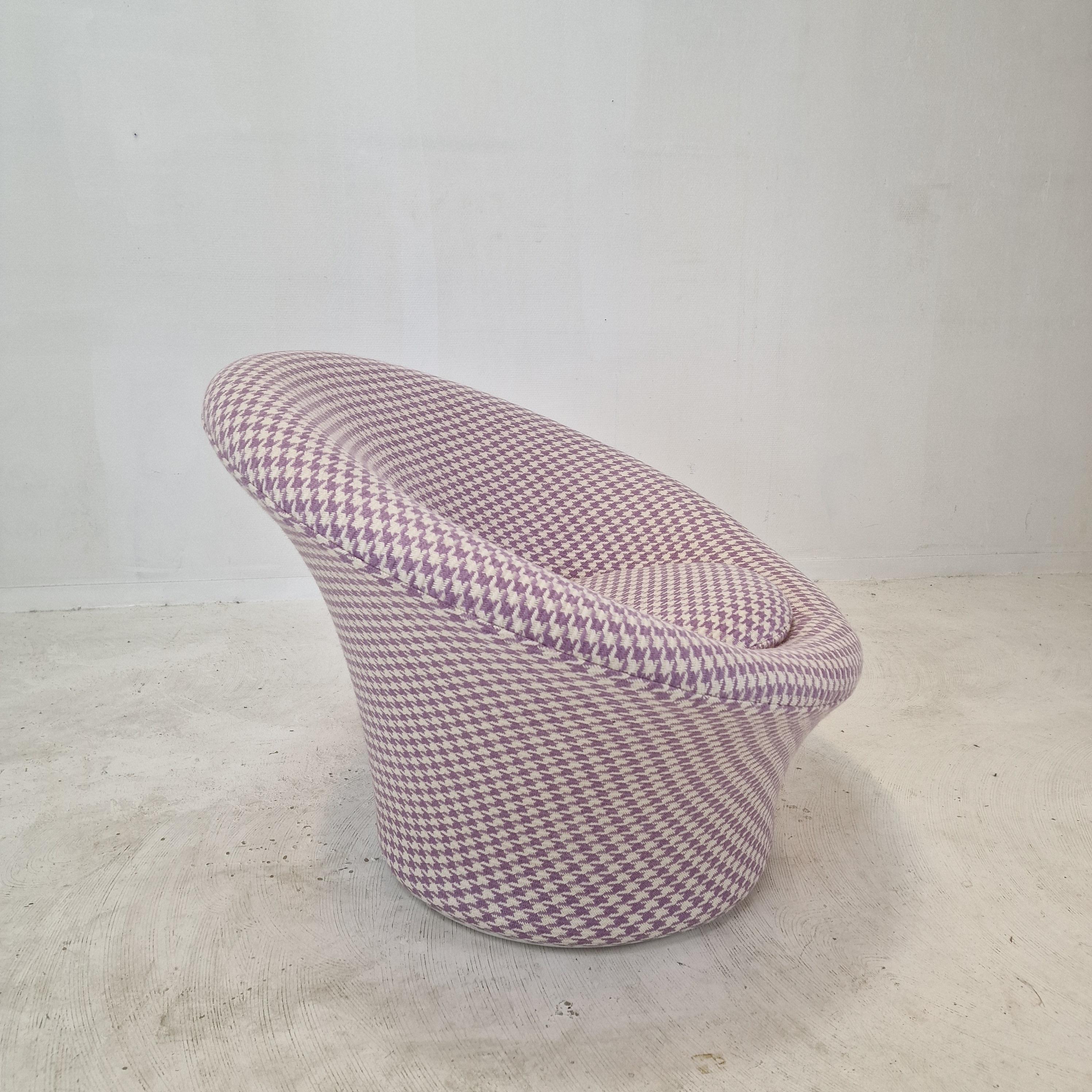 Tissu Fauteuil et pouf champignon de Pierre Paulin pour Artifort, années 1960 en vente