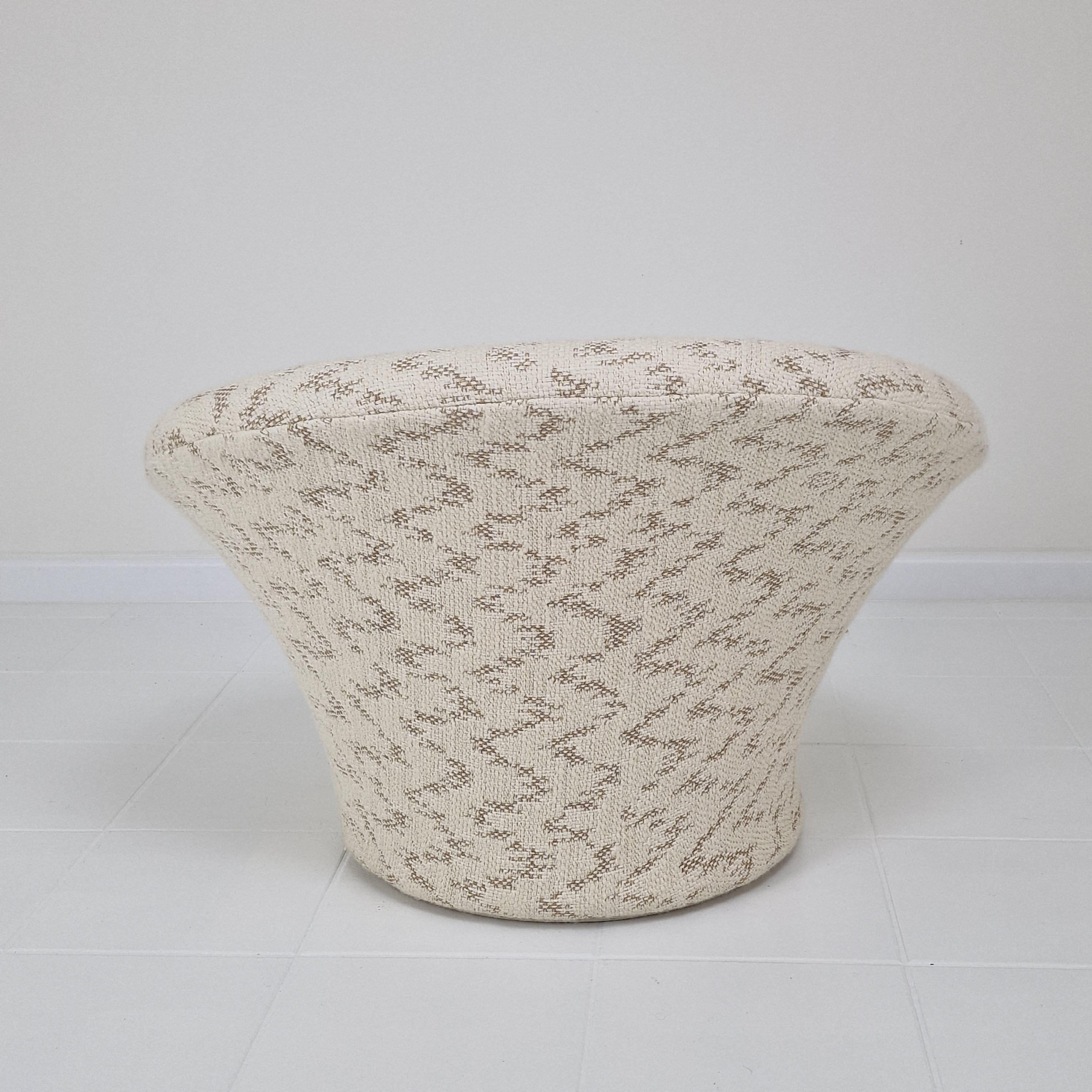 Sillón y otomana seta de Pierre Paulin para Artifort, años 60 en venta 2