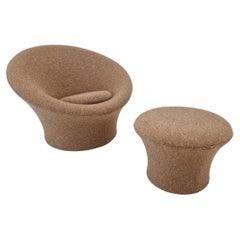 Fauteuil champignon et pouf de Pierre Paulin pour Artifort, années 1960