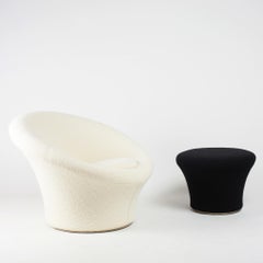 Mushroom Armchair and Ottoman by Pierre Paulin for Artifort in Bouclette