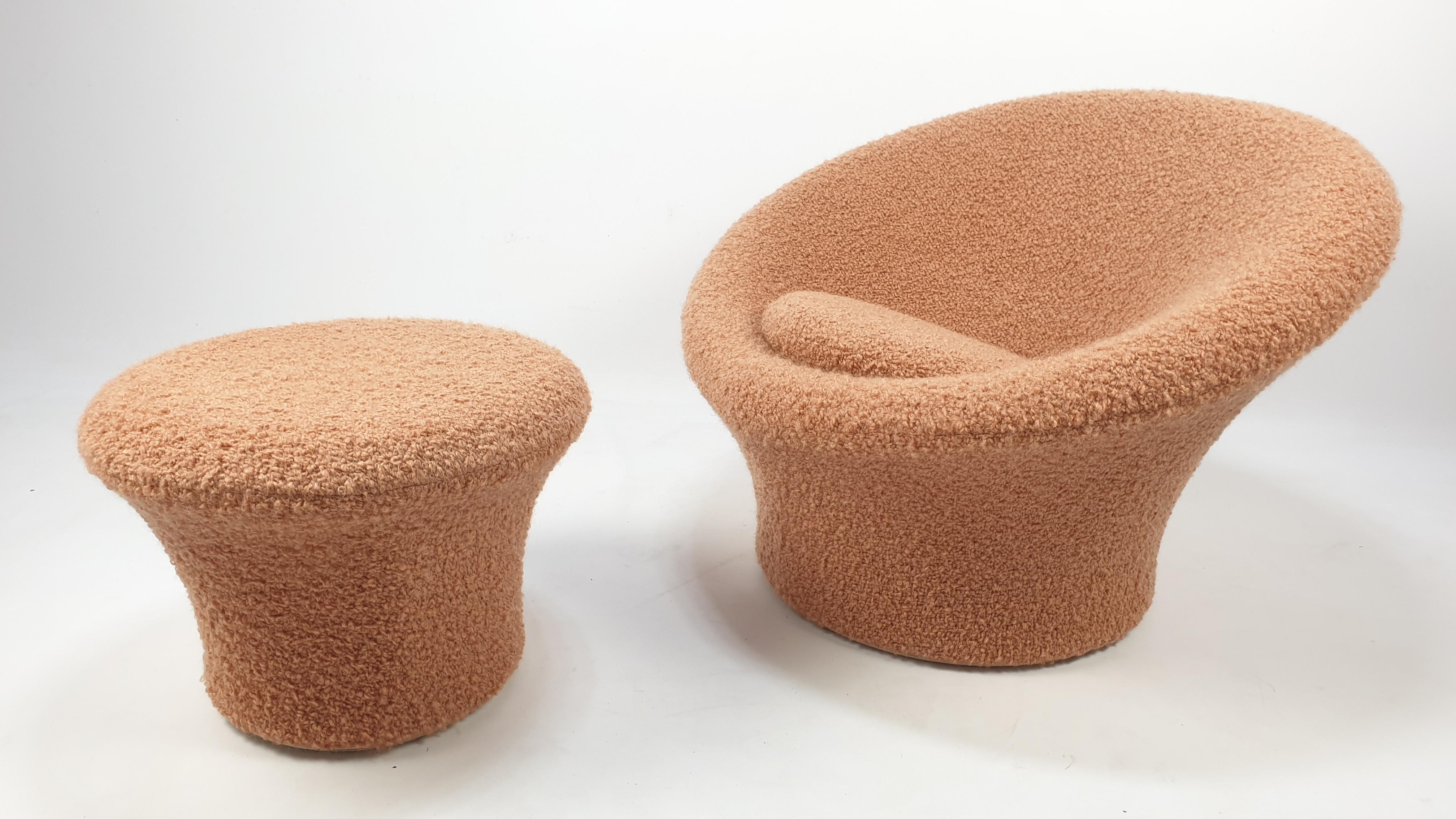 Mushroom Armchair and Ottoman Set by Pierre Paulin for Artifort, 1960s 8