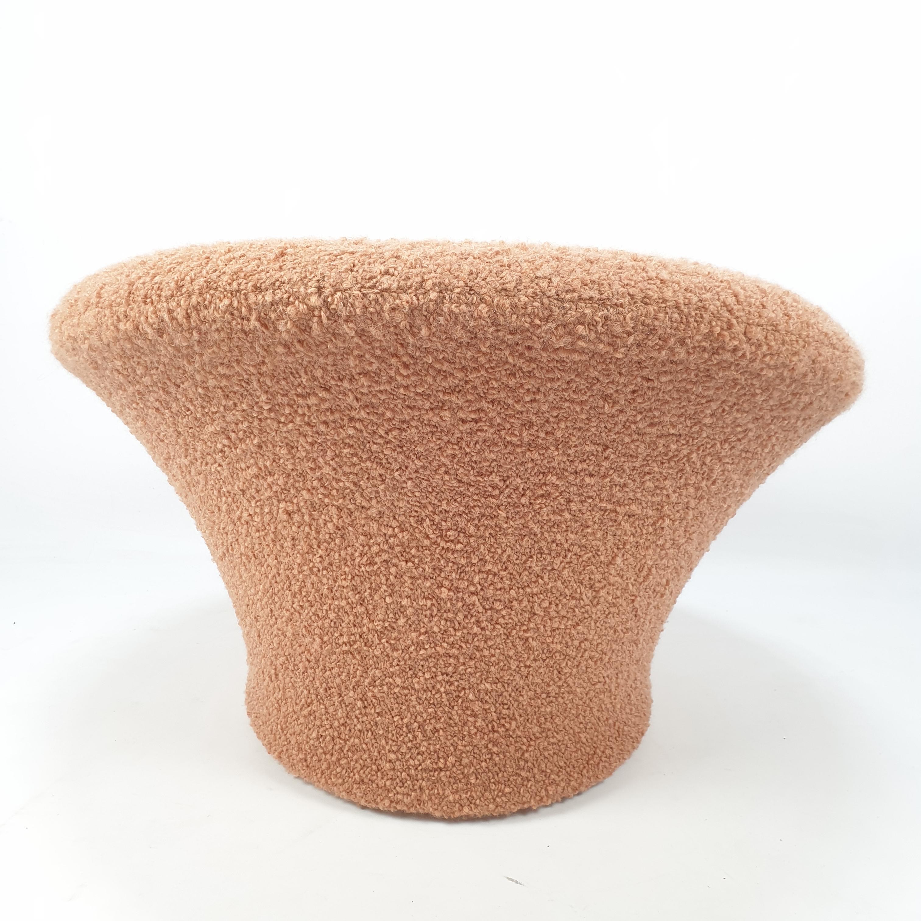 Mid-20th Century Mushroom Armchair and Ottoman Set by Pierre Paulin for Artifort, 1960s