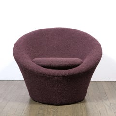 Sillón «Mushroom» F-560, diseñado por Pierre Paulin para Artifort, en tejido «Aubergine Bouclette»