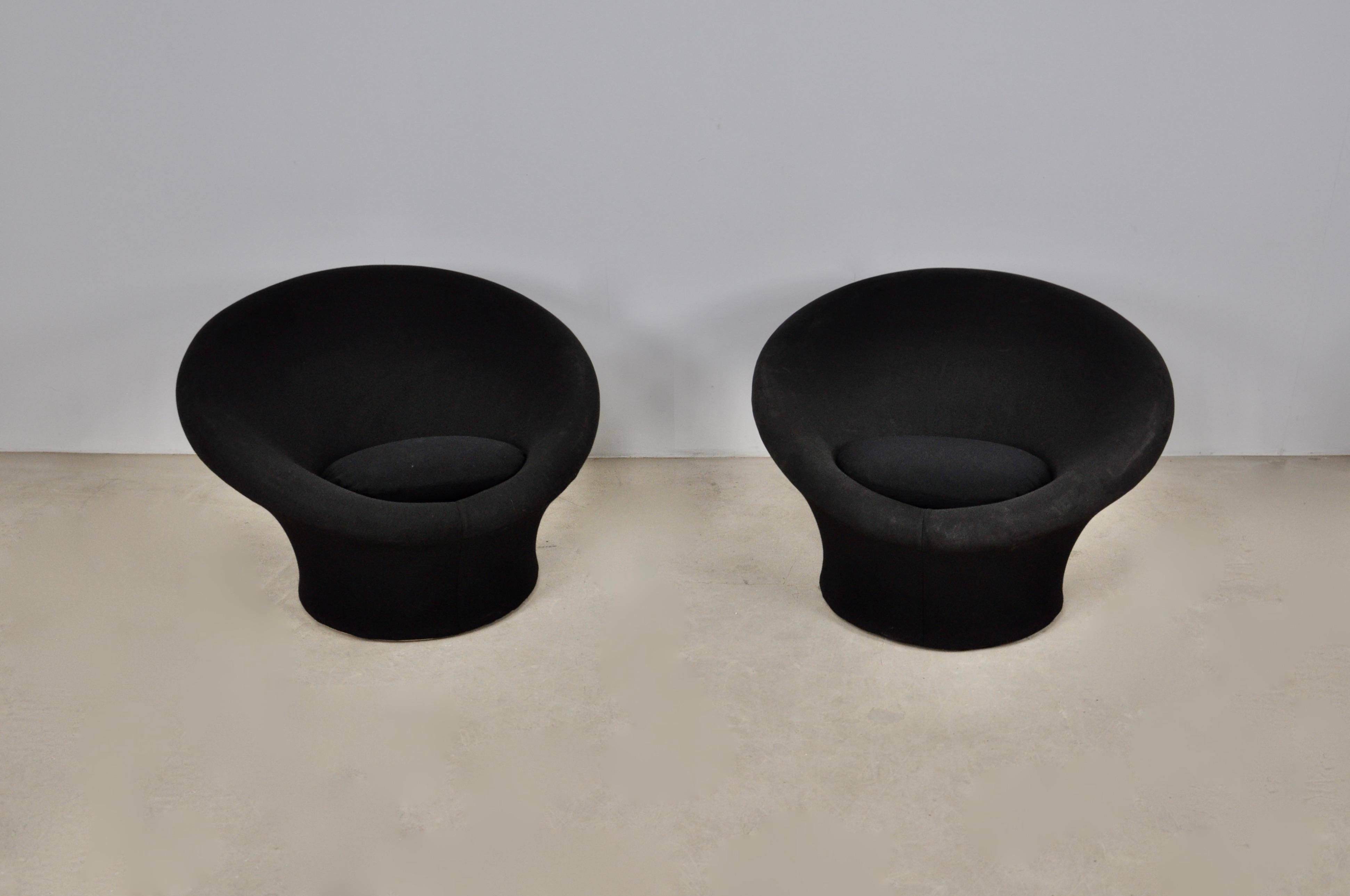 Mid-Century Modern Mushroom Armchair Set by Pierre Paulin for Artifort, Set of 2