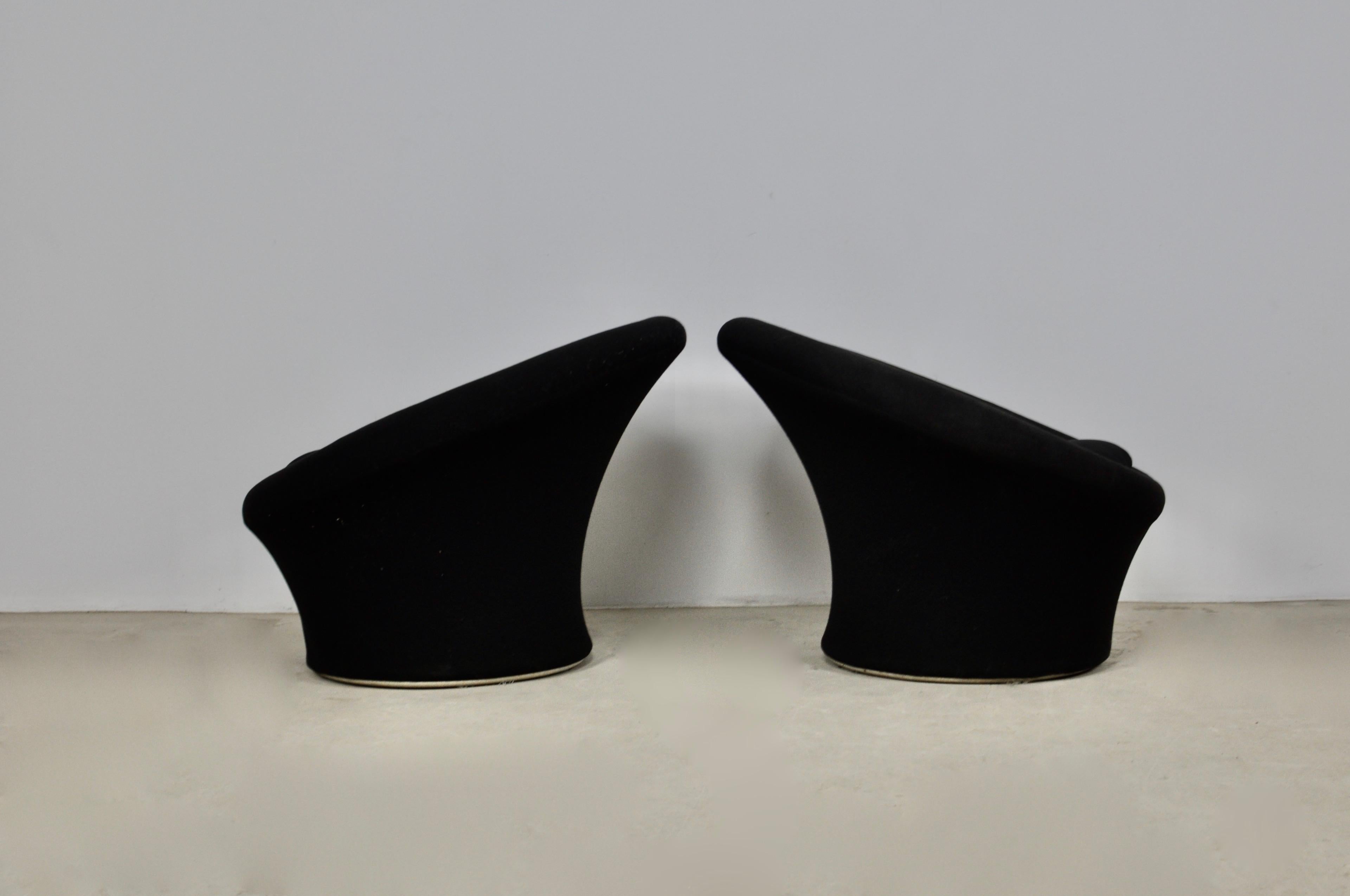 Fabric Mushroom Armchair Set by Pierre Paulin for Artifort, Set of 2