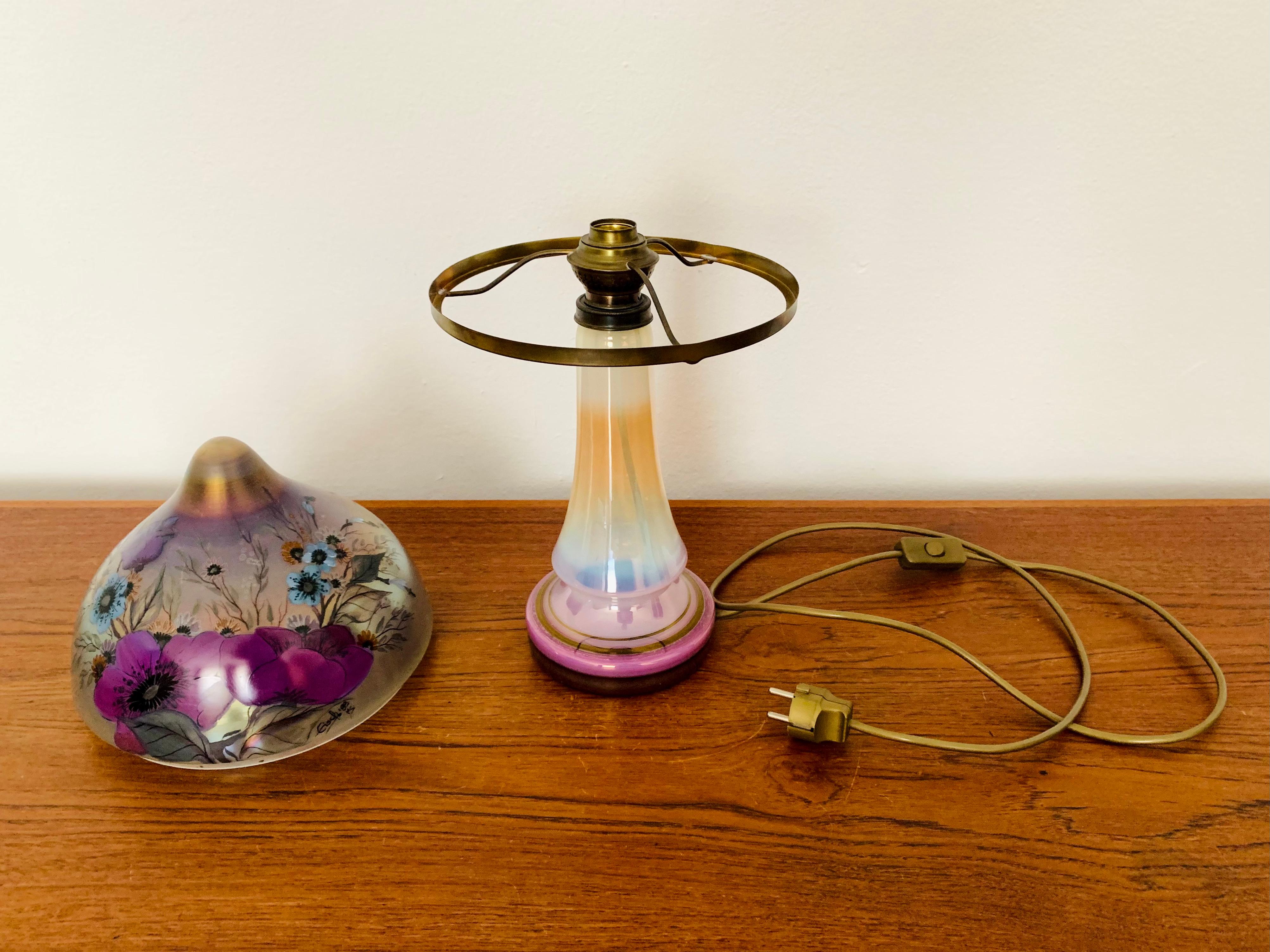 Lampe de table en verre d'art champignon en vente 4