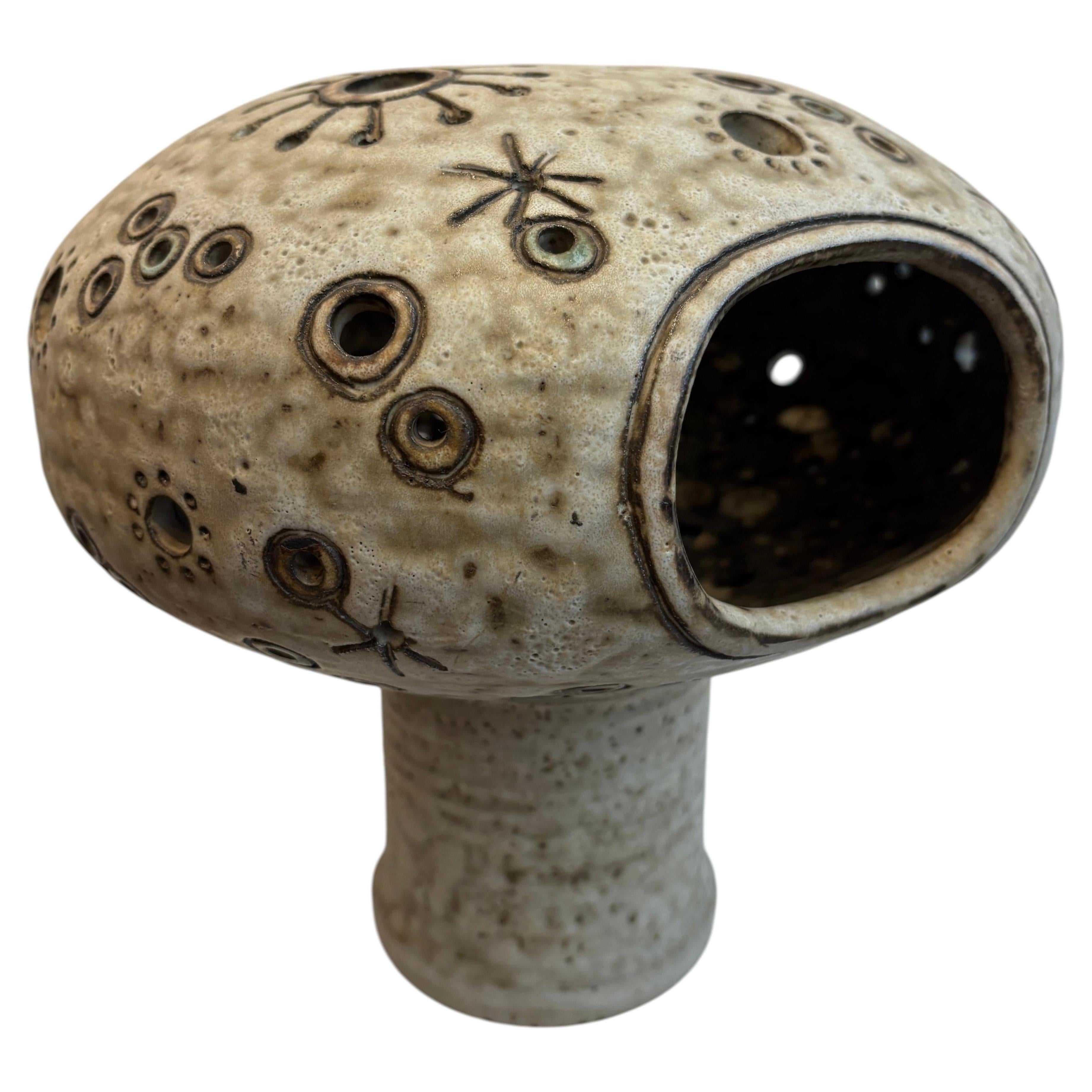 Mushroom Ceramic Lamp by Hannie Mein, 1970s, Netherlands