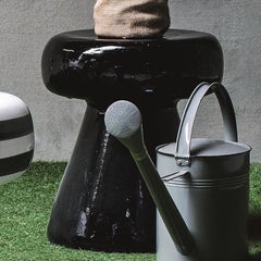 Mushroom Concrete Stool in Black or White