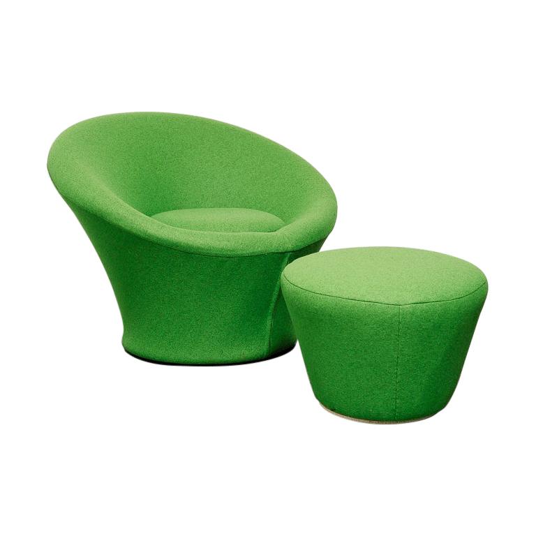 Mushroom Chair and Stool by Pierre Paulin for Artifort