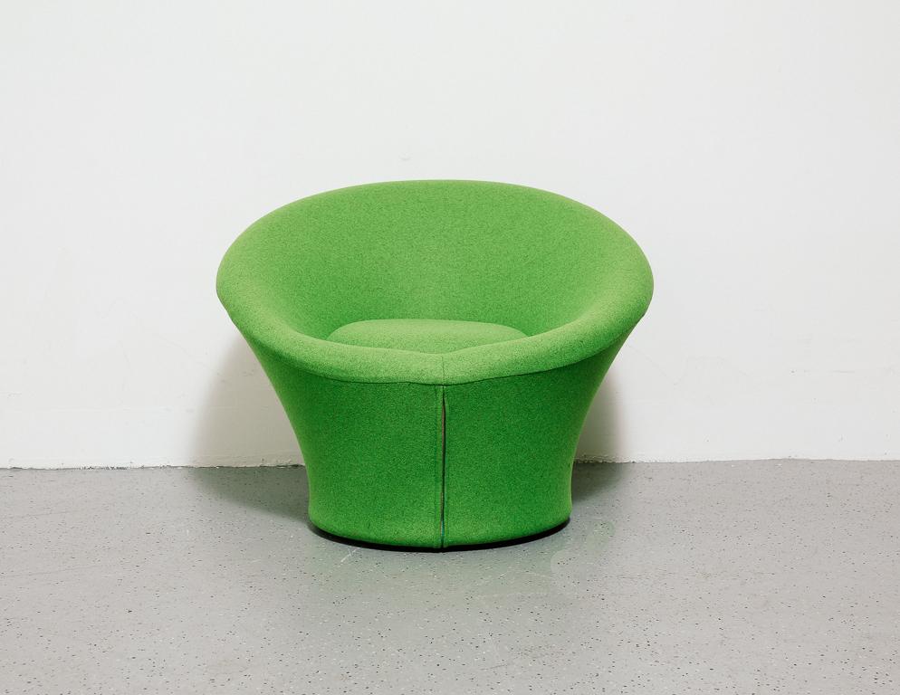 Wool Mushroom Chair and Stool by Pierre Paulin for Artifort