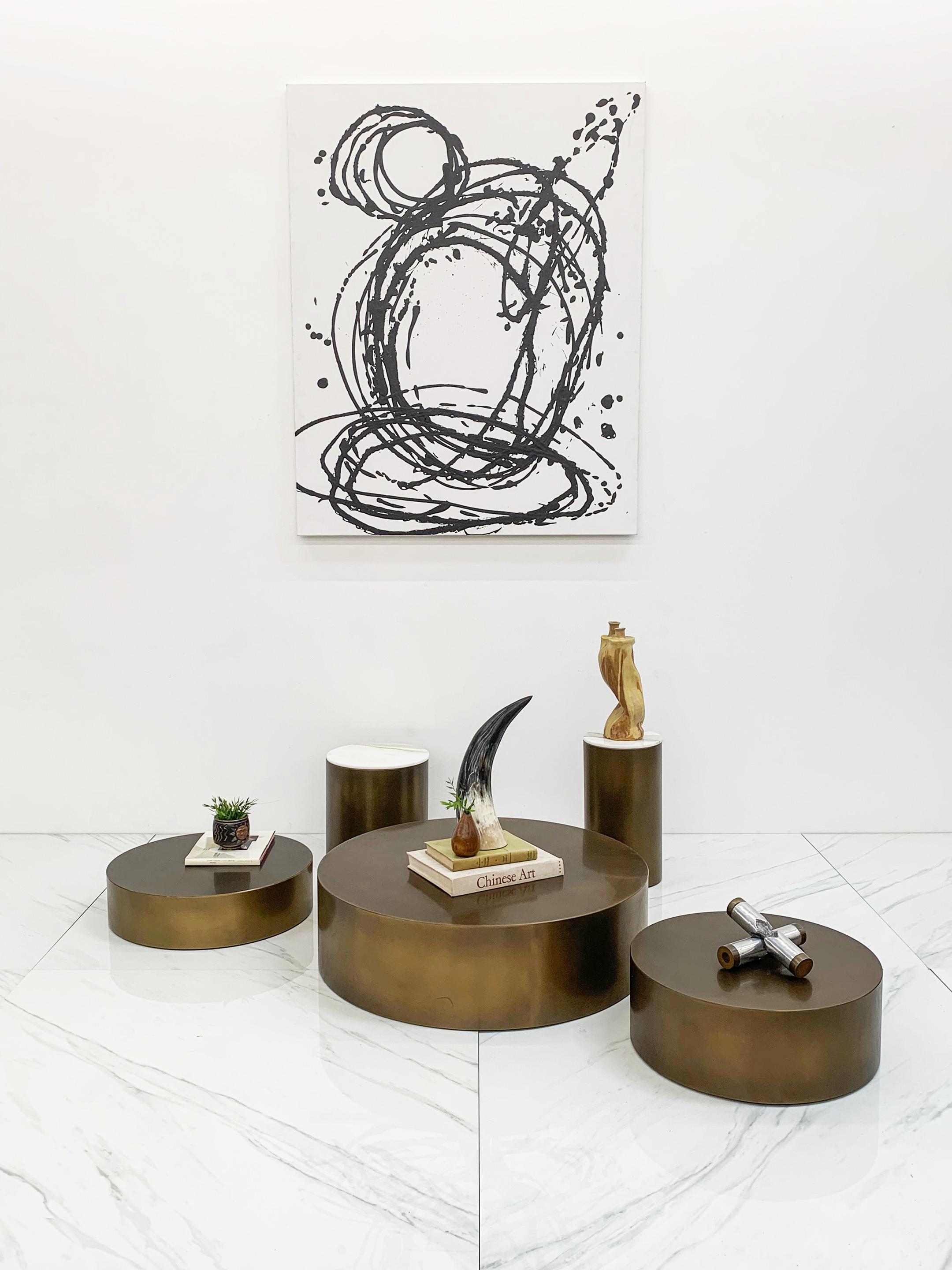 Modern Mushroom City, Coffee Table and Side Table Groupings, Bronze, Videre Licet, 2015