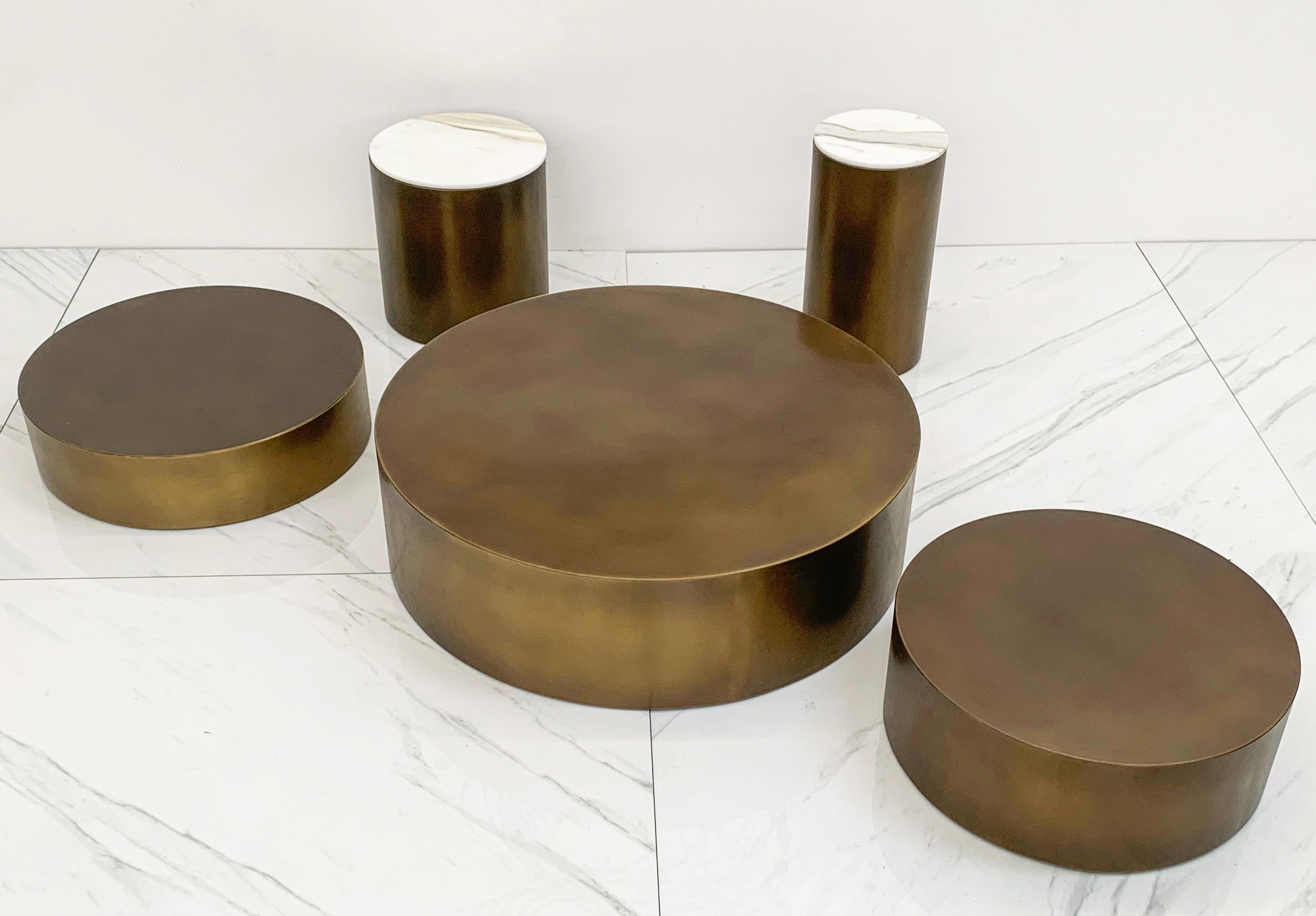 Mushroom City, Coffee Table and Side Table Groupings, Bronze, Videre Licet, 2015 2