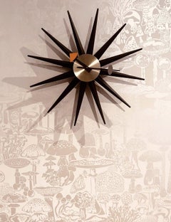 Mushroom City Designer Screen-Printed Wallpaper in Cava 'Pearlescent on Blush'