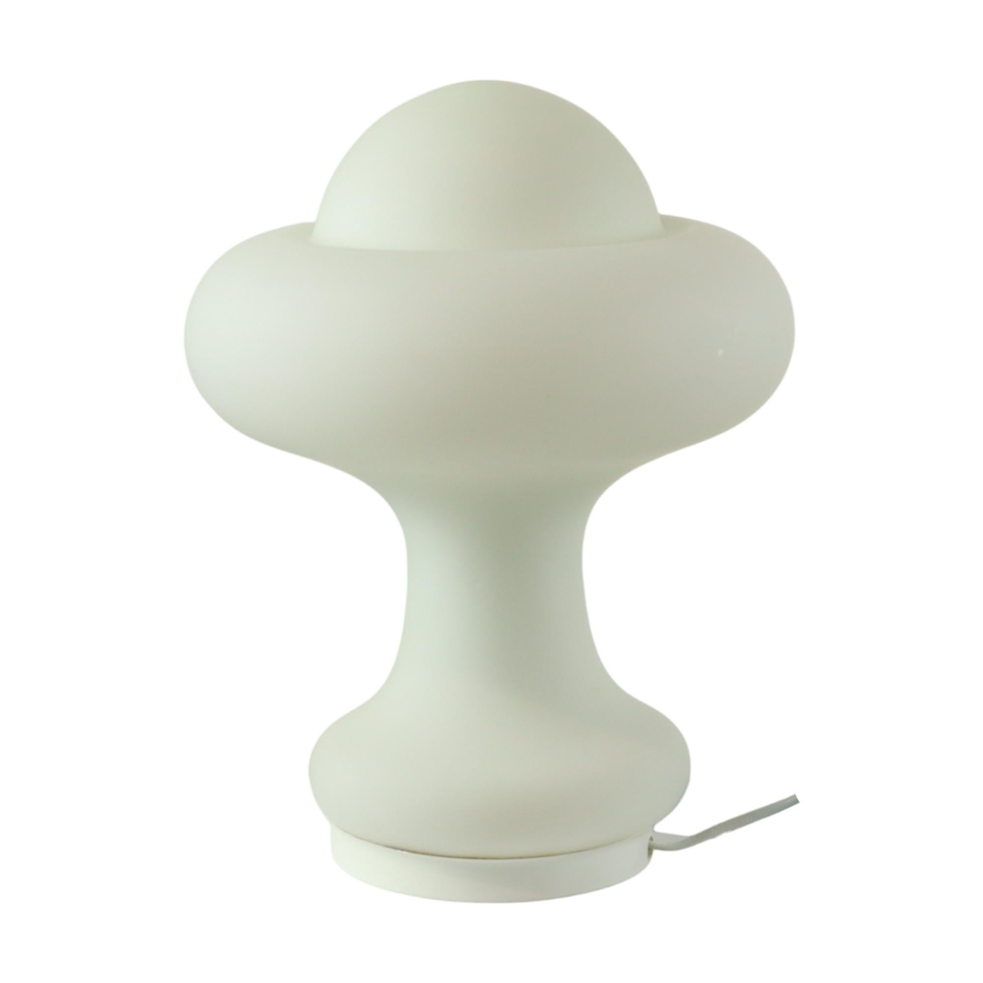 Pilz Design Lampe Milchglas Matte Space Age Peill & Putzler (Mitte des 20. Jahrhunderts) im Angebot