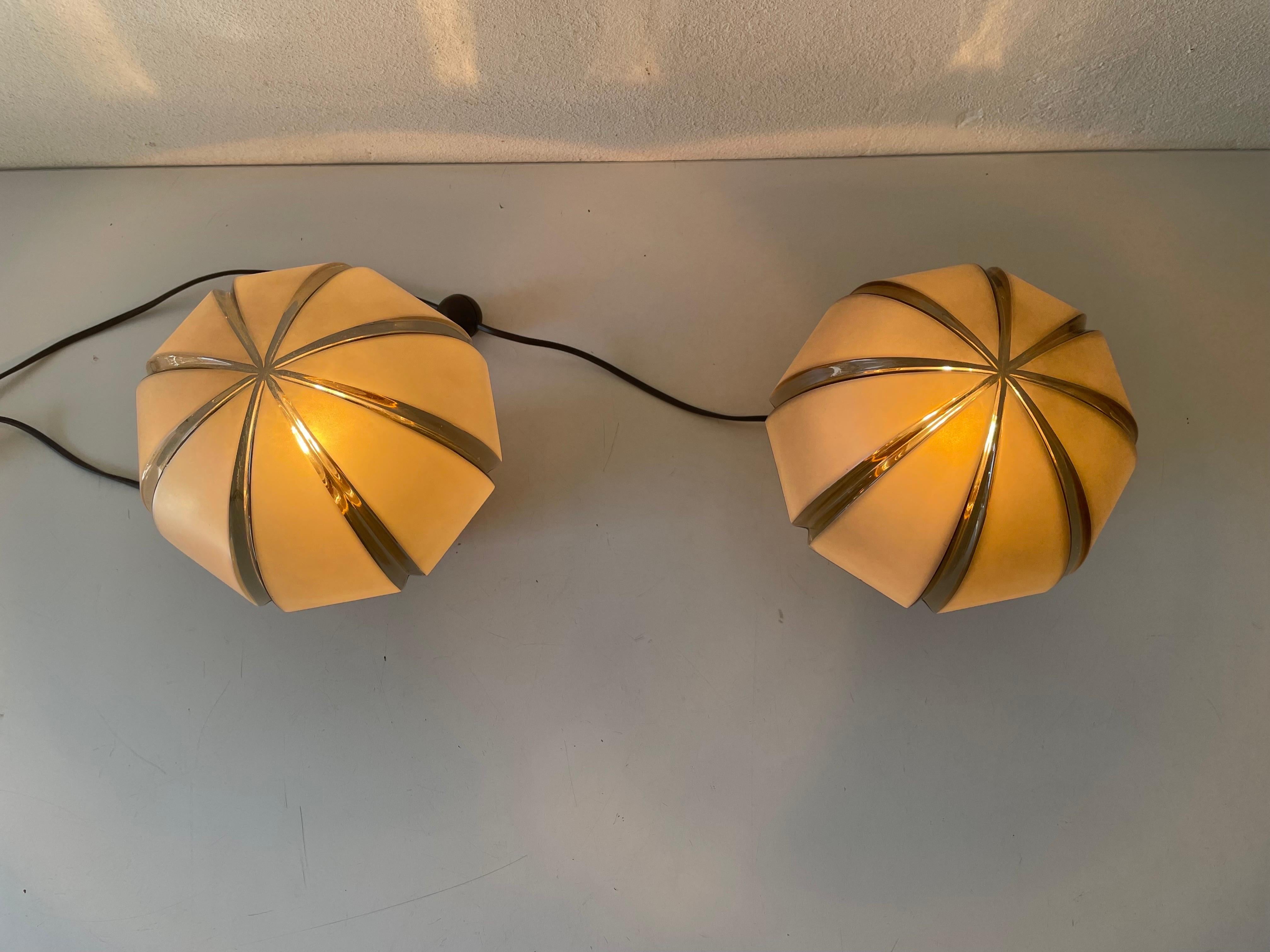 Paire de lampes de table rares Mushroom Design de Peill & Putzler, Allemagne, années 1960 en vente 4