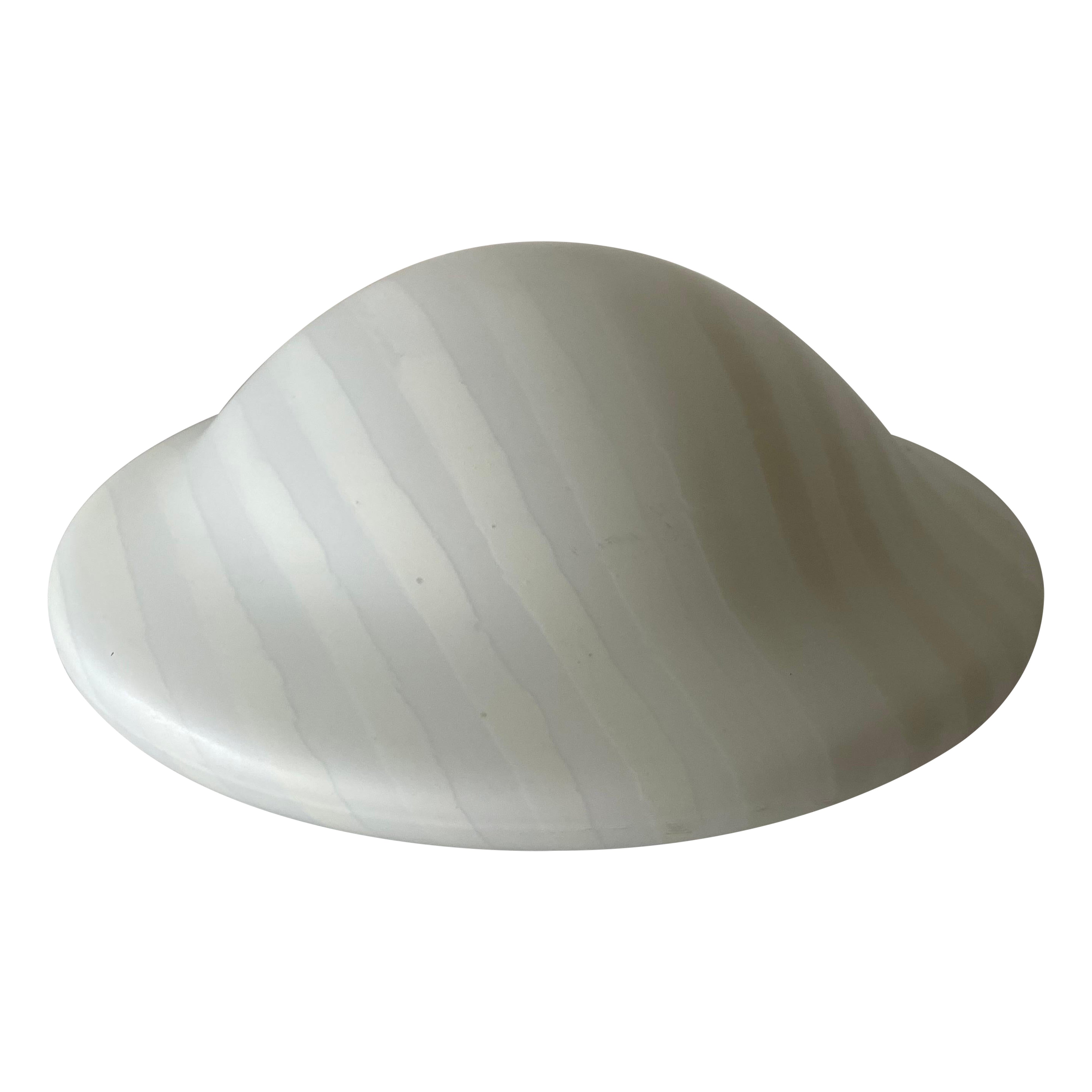 Mushroom Glass Flush Mount Ceiling or Wall Lamp by Peill Putzler, 1960s, Germany