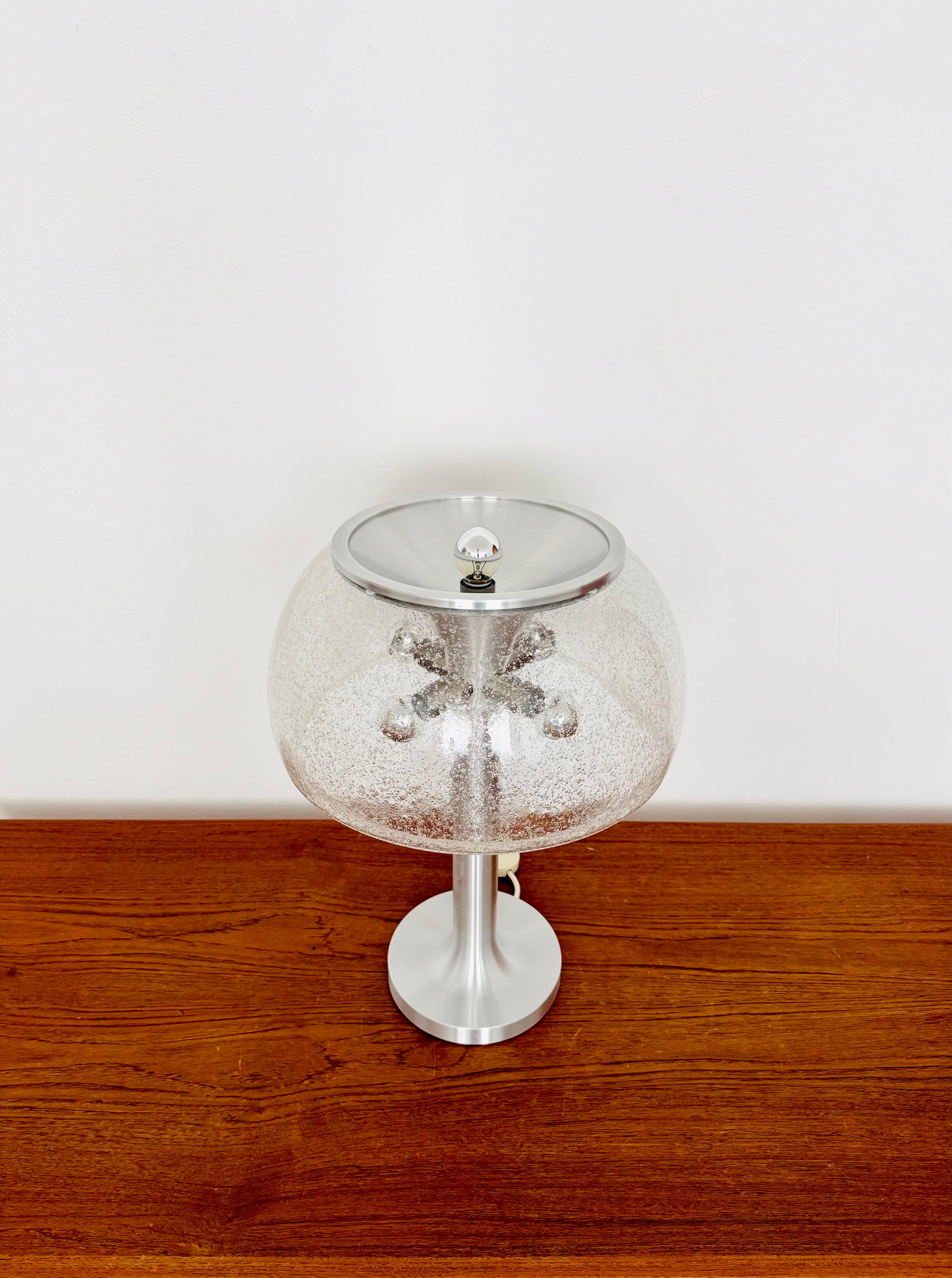 Mushroom Glass Table Lamp by Temde im Zustand „Gut“ im Angebot in München, DE