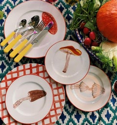 Mushroom Hand Painted Plates Collection