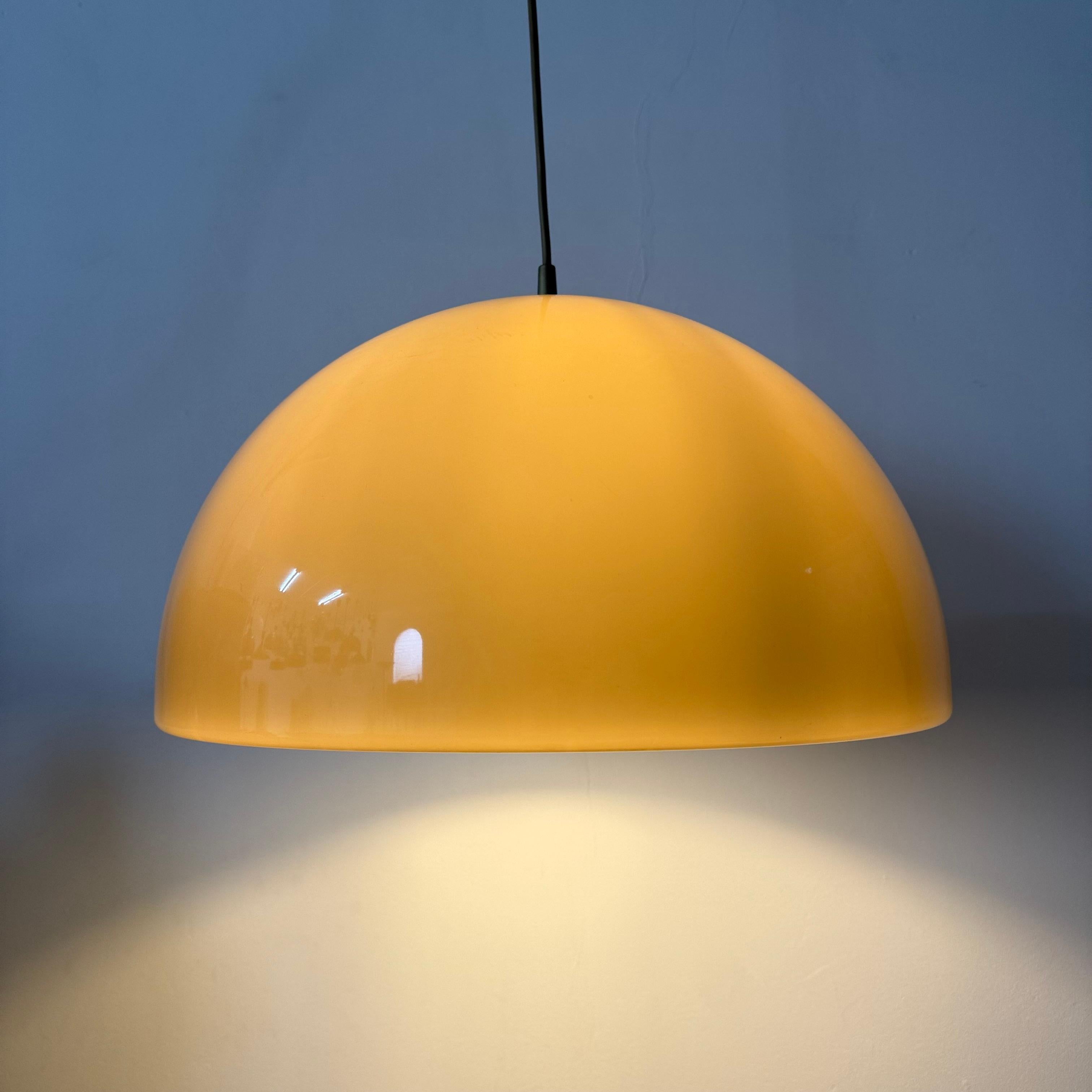 Mushroom hanging lamp brown , 1970s en vente 7