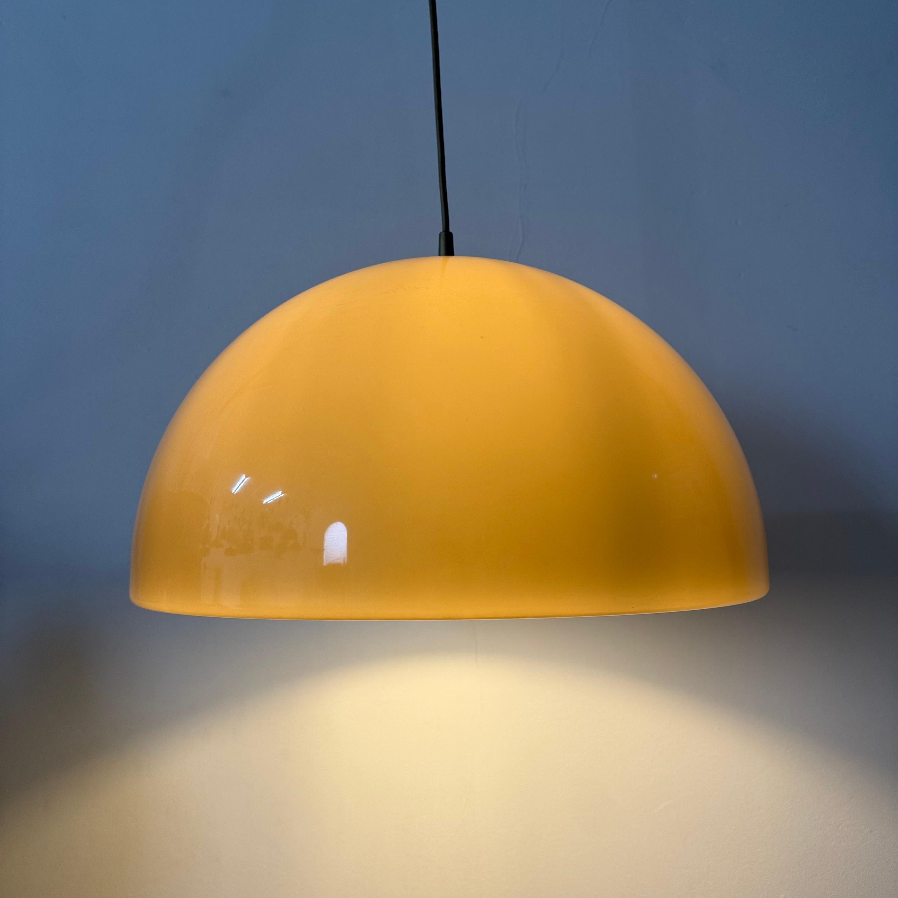 Mushroom hanging lamp brown , 1970s en vente 8
